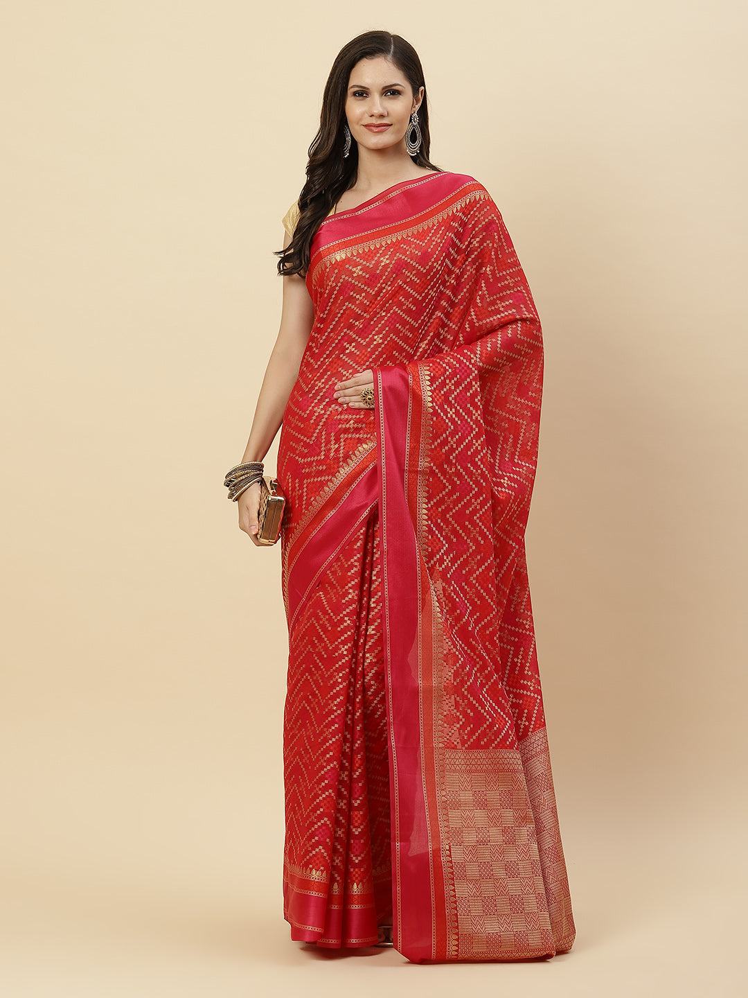 Zari Jaal Cotton Woven Saree
