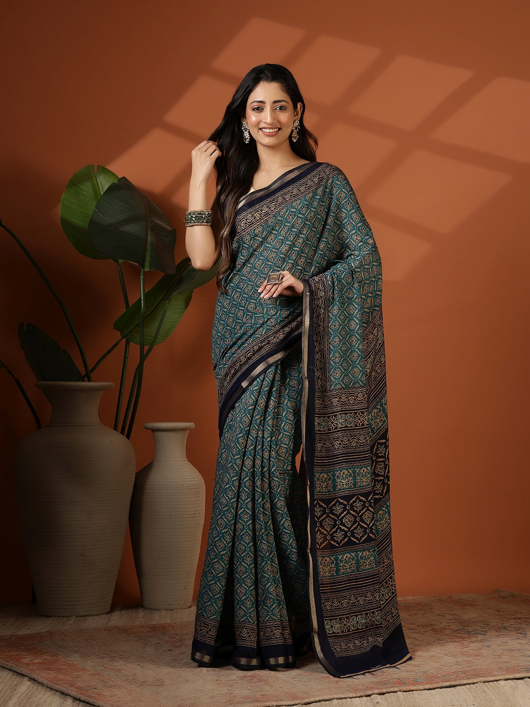 Digital Printed Art Silk Saree