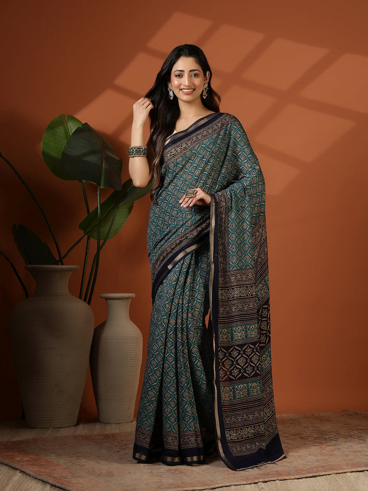 Digital Printed Art Silk Saree