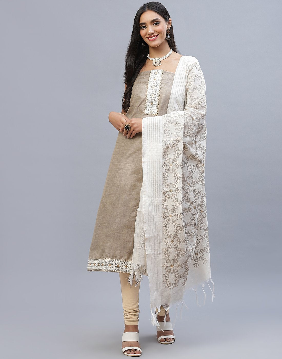 Chanderi Cotton Suit Set