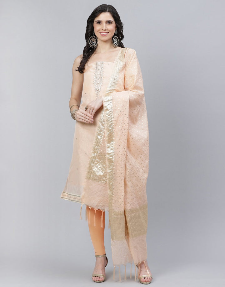 Chanderi Embroidered Suit piece