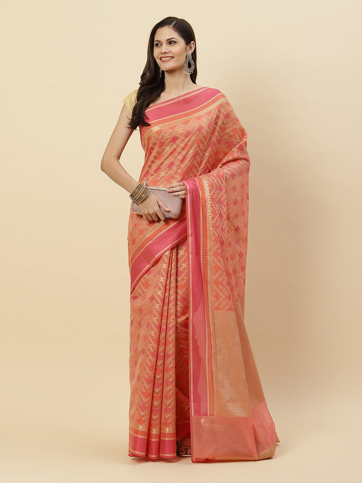 Zari Jaal Cotton Woven Saree