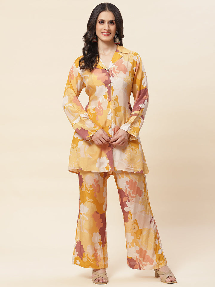 Printed Cotton Kurti With Pants