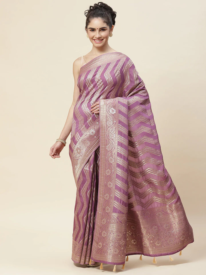 Zari Jaal Handloom Woven Saree