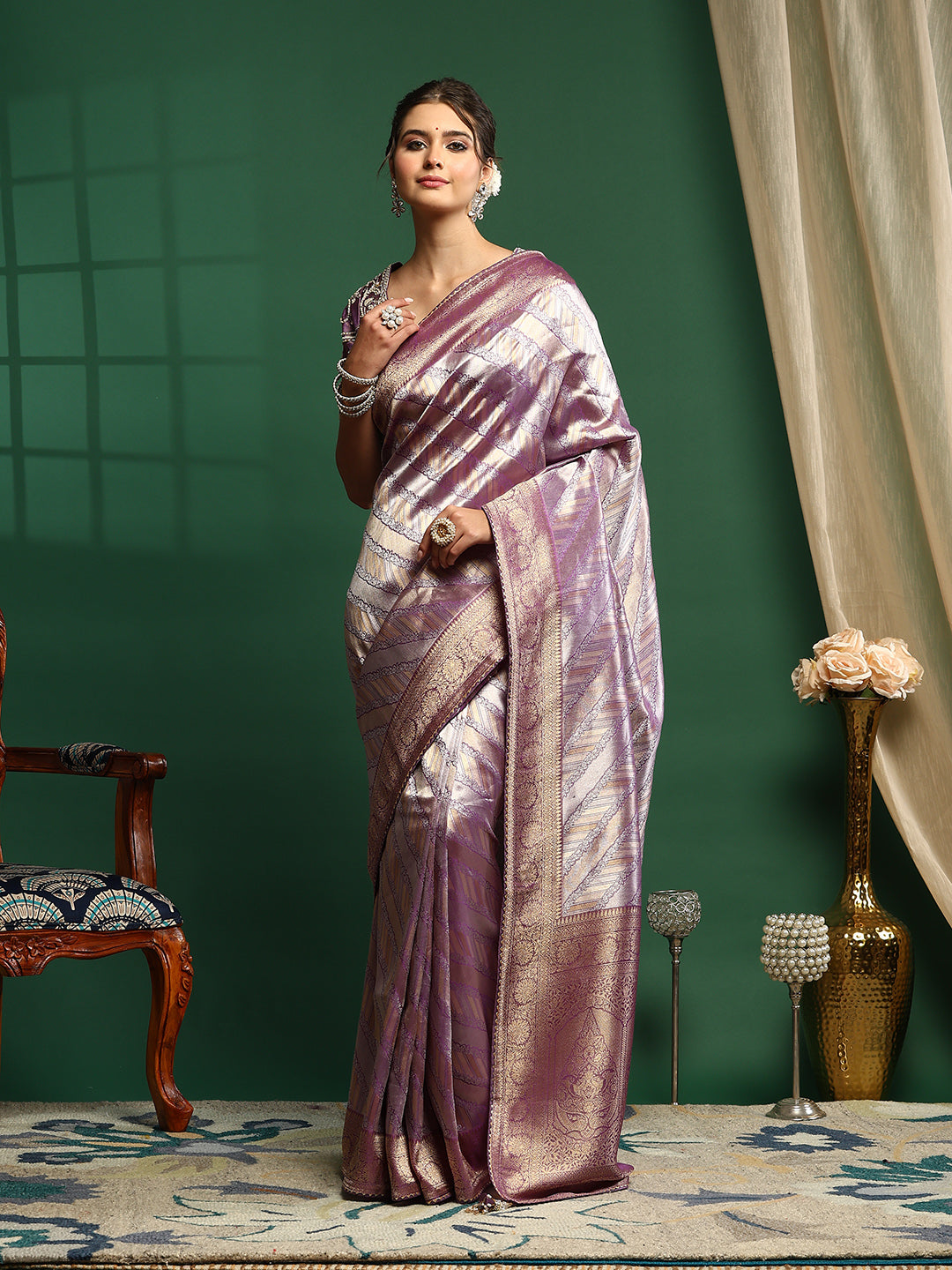 Embroidered Banarasi Saree
