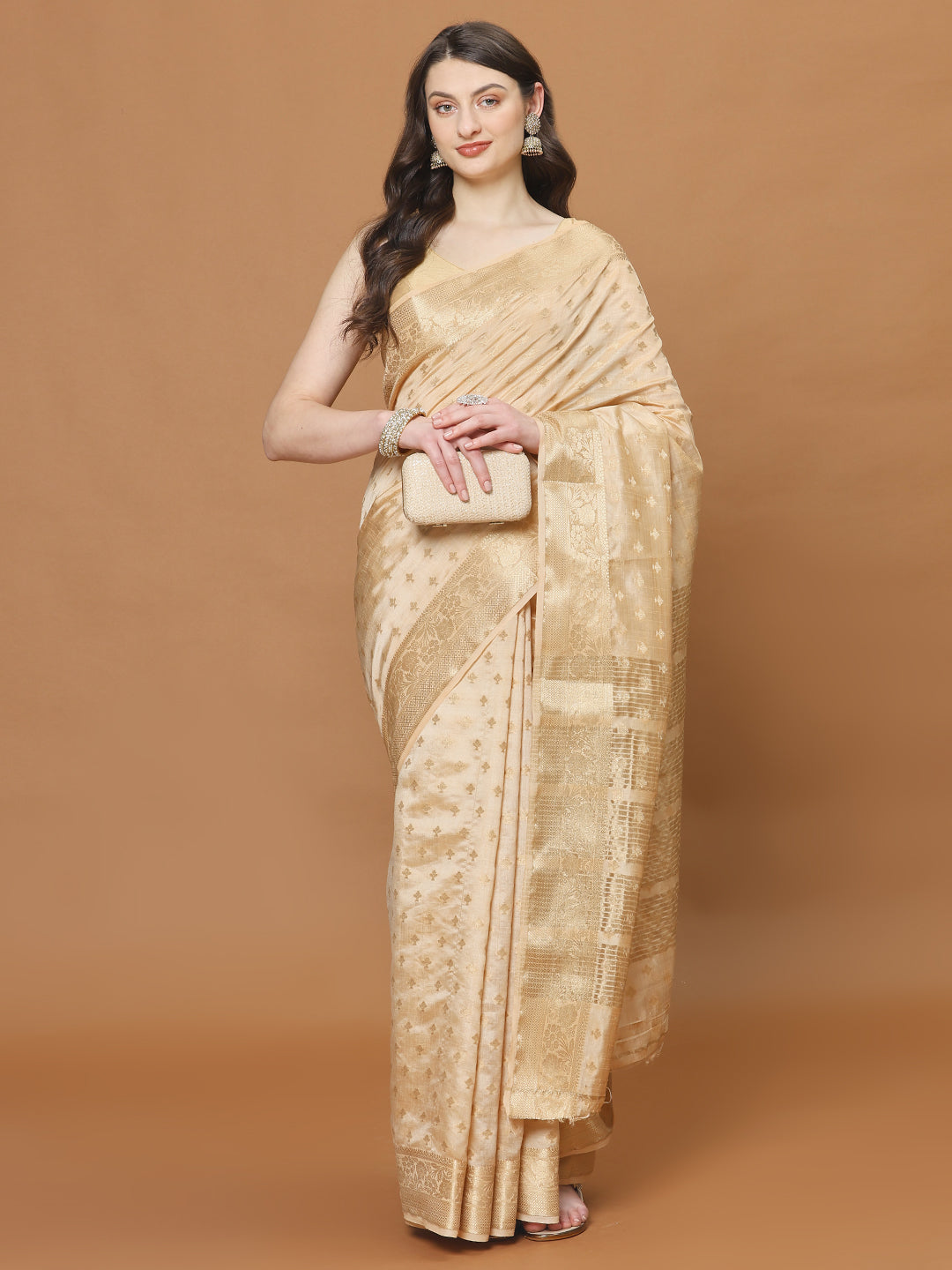 Zari Border Art Silk Woven Saree