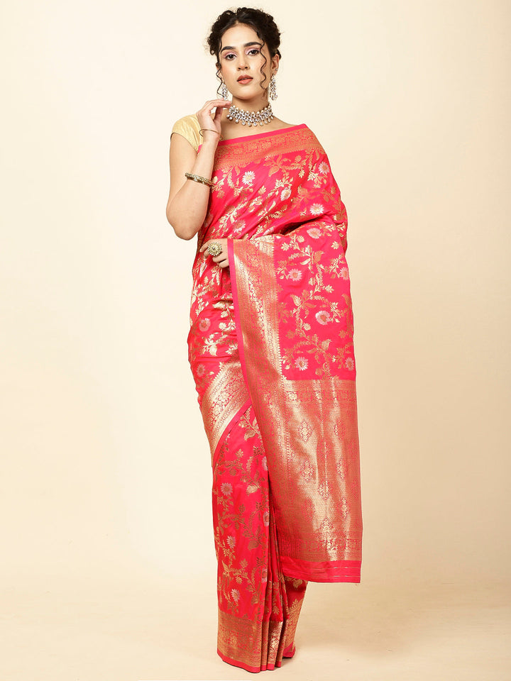 Zari Jaal Woven Banarsi Saree