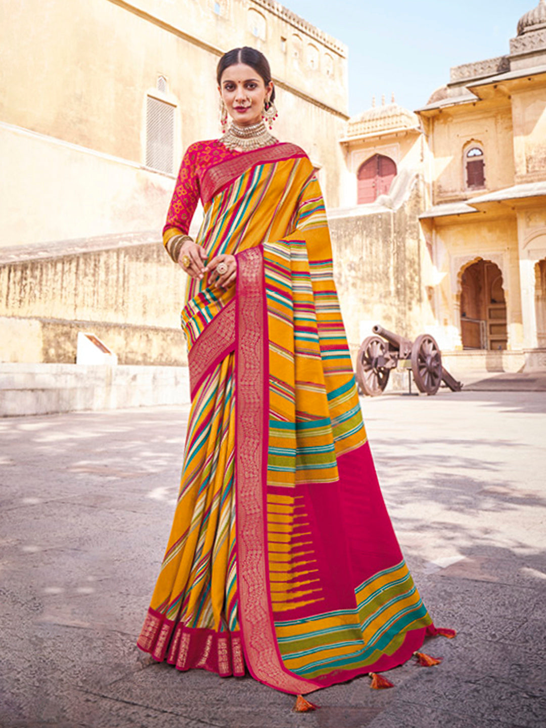 Printed Art Silk Saree