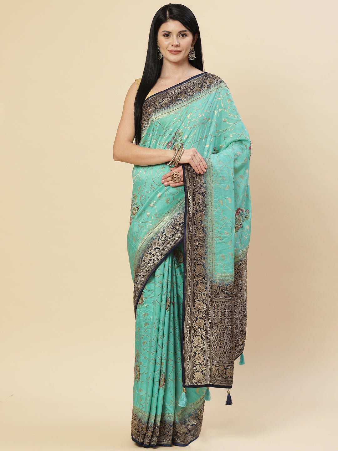 Embroidered Banarasi Saree