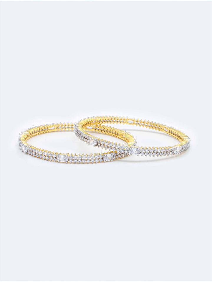 Gold &amp; Silver AD Bangles Set