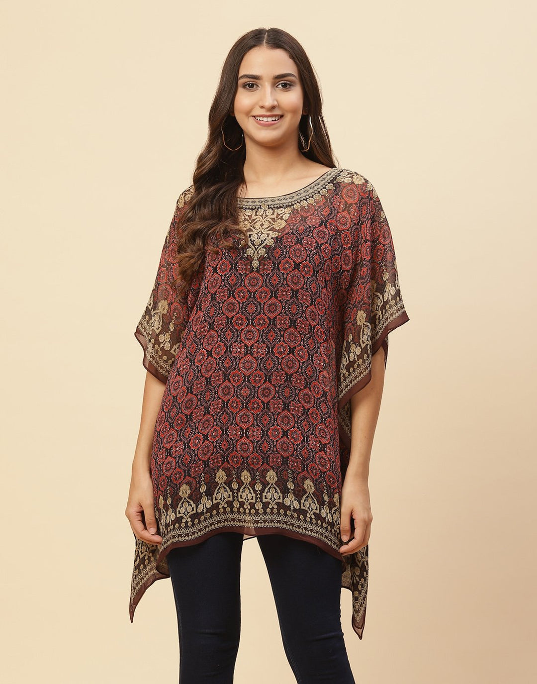 Digital Printed Georgette Kaftan