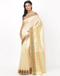 Beige Art Handloom Saree