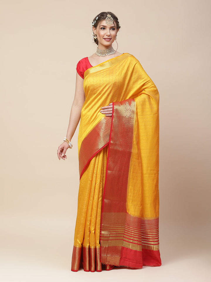Zari Work Woven Art Handloom Saree