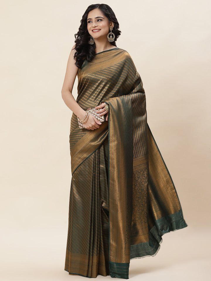 Zari Jaal Woven Handloom Saree