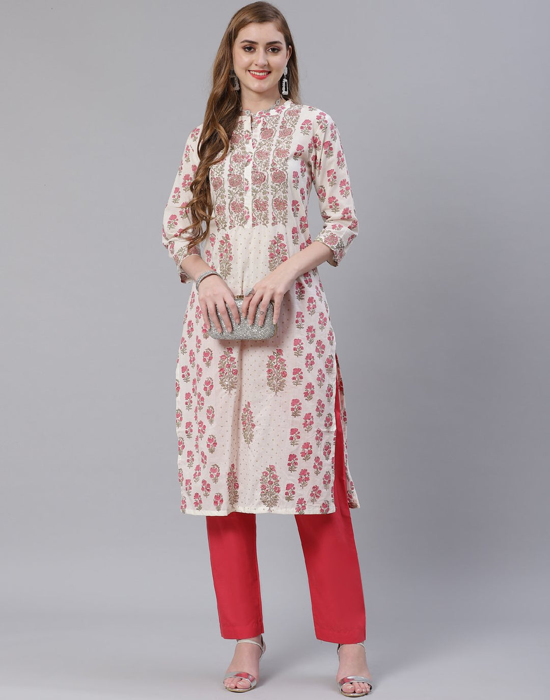 Cotton Printed Kurti with Pant