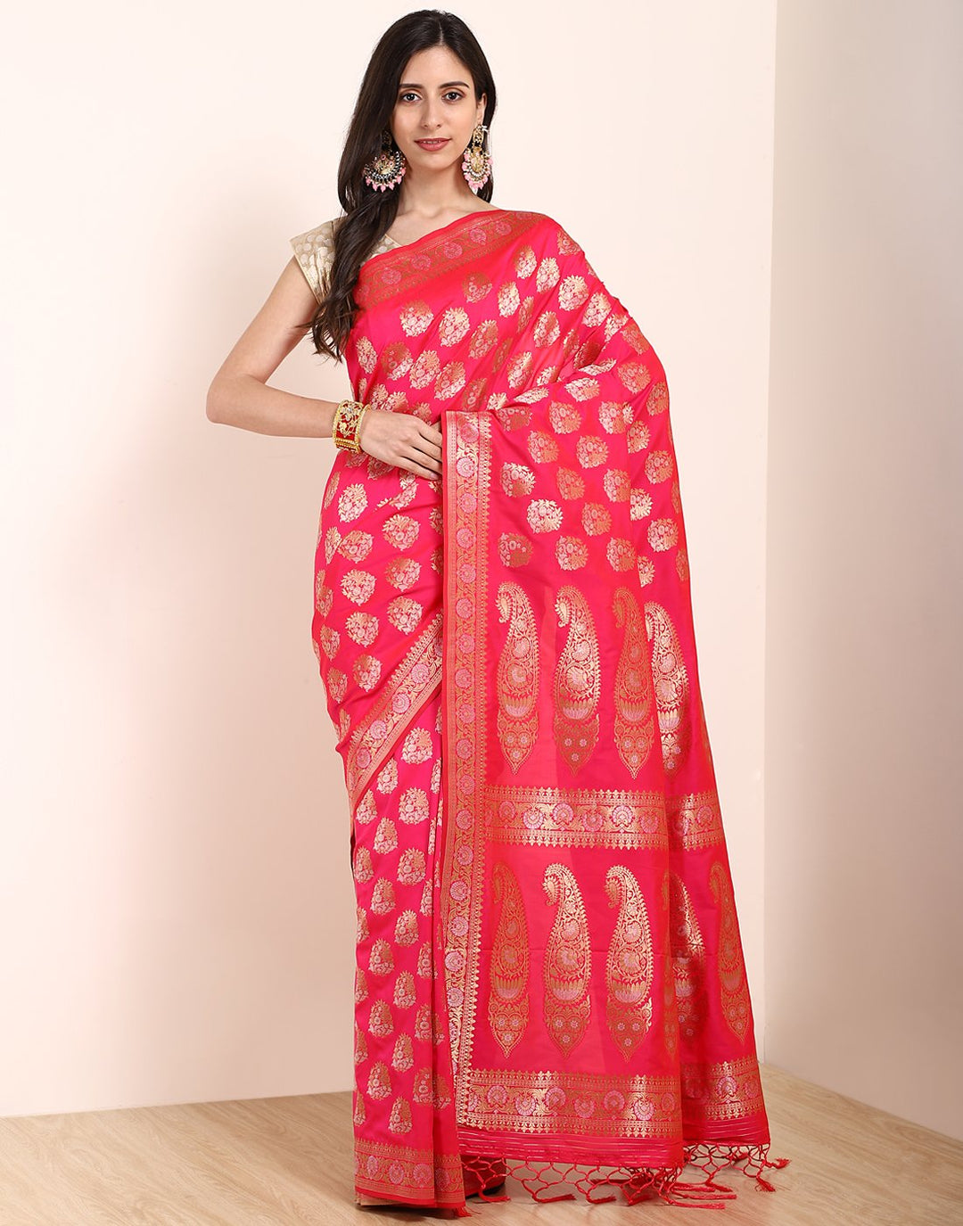 Rani Banarasi Art Handloom Saree