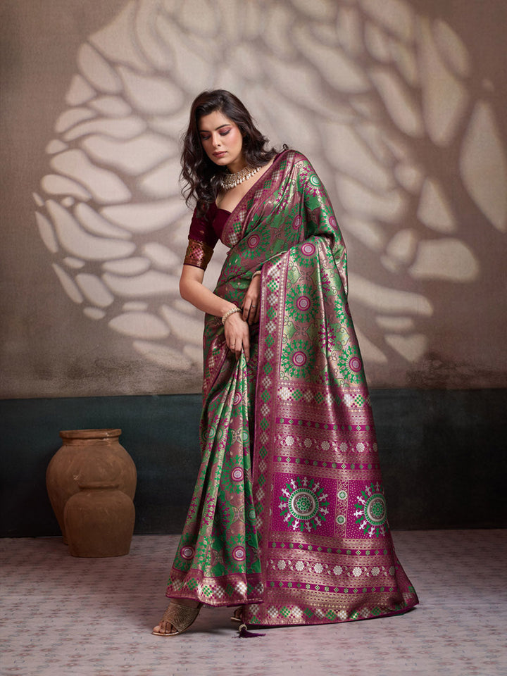 Woven Design Banarasi Silk Saree