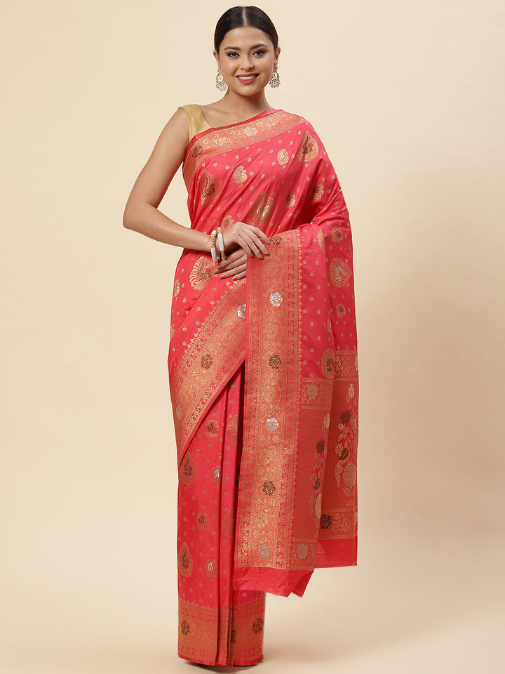 Zari Booti Handloom Woven Saree