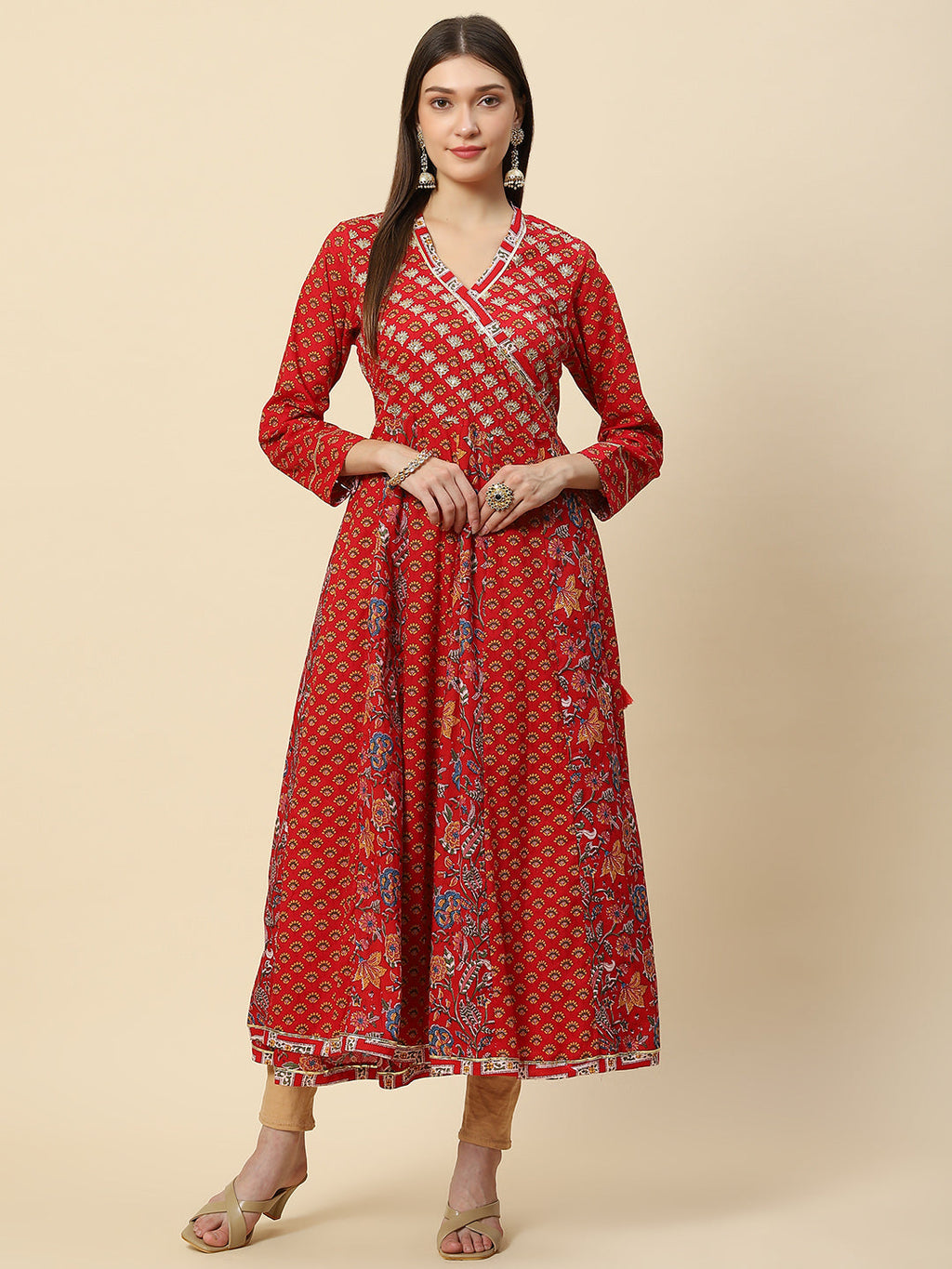Printed Cotton Anarkali Kurta