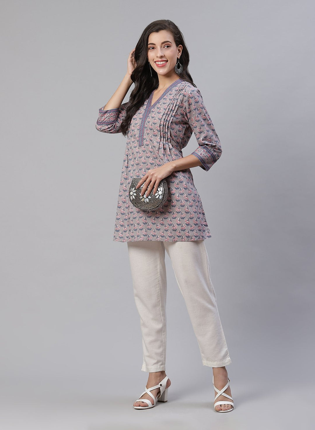Cotton Printed Short Kurti