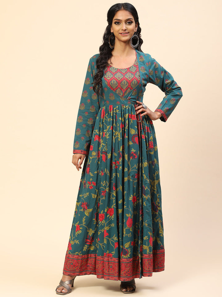 Printed Cotton Anarkali Kurta