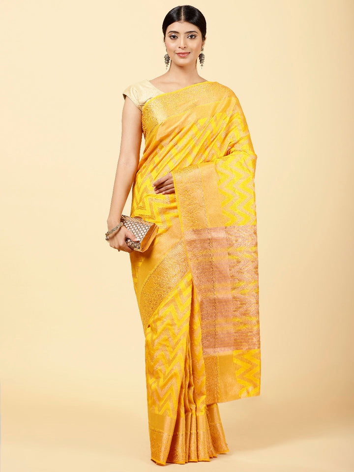 Zari Jaal Woven Handloom Saree