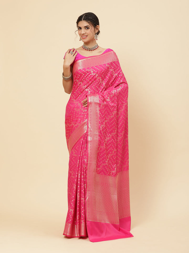 Cotton Saree with Zari Border Booti