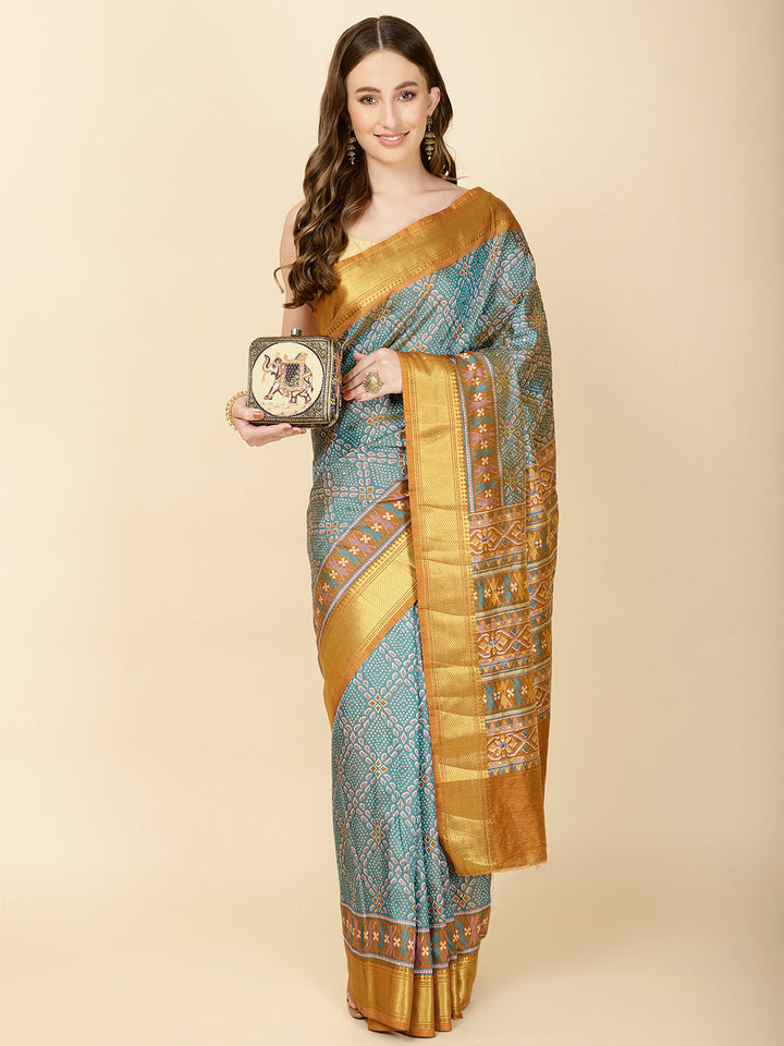 Patola Print Handloom Saree