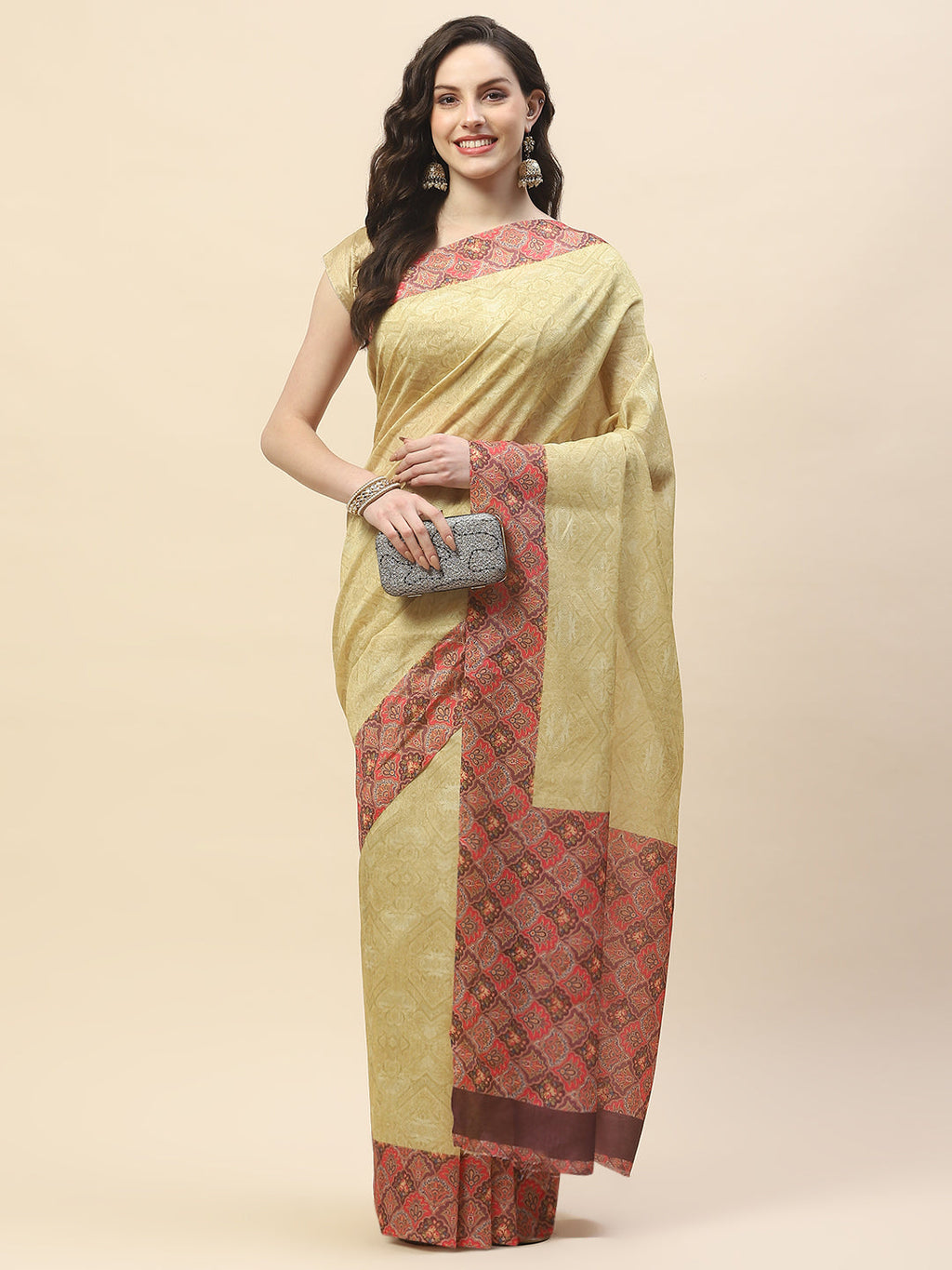 Digital Printed Handloom Saree