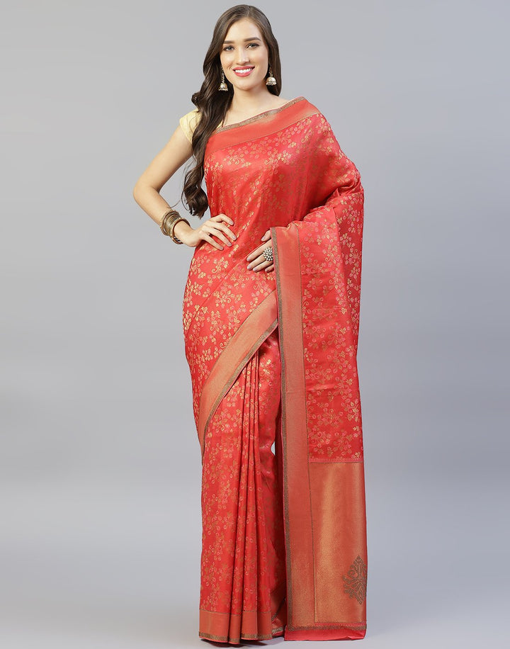 Green Banarasi Woven Saree