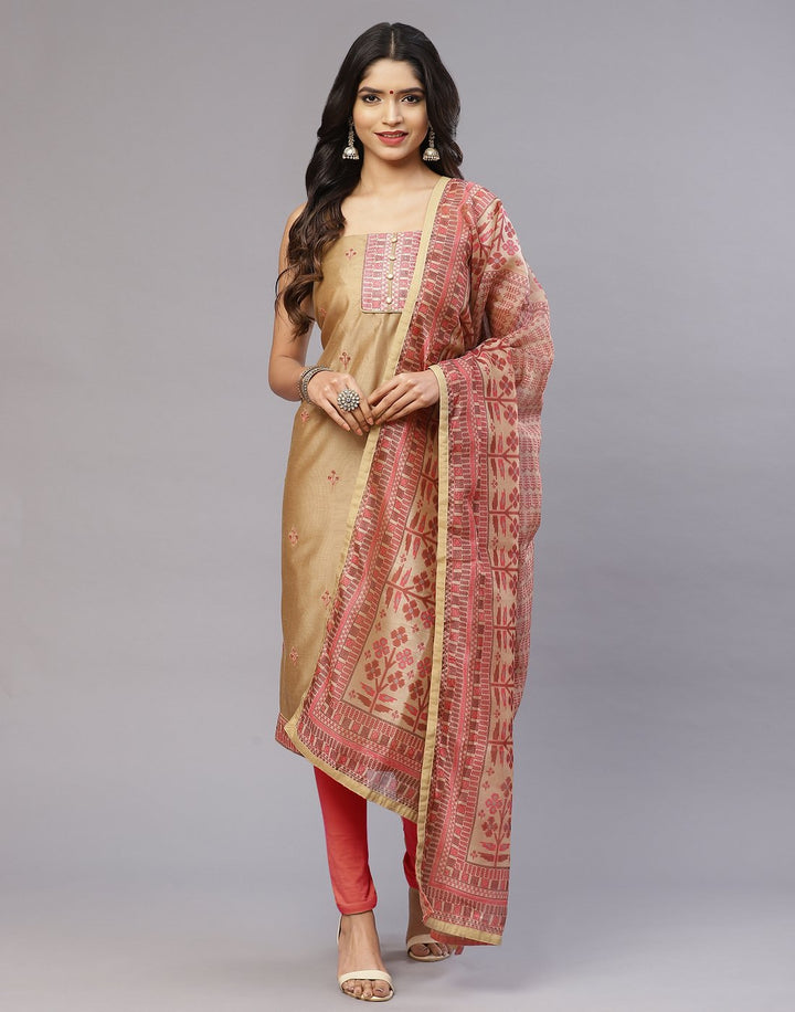 Chanderi Suit Set