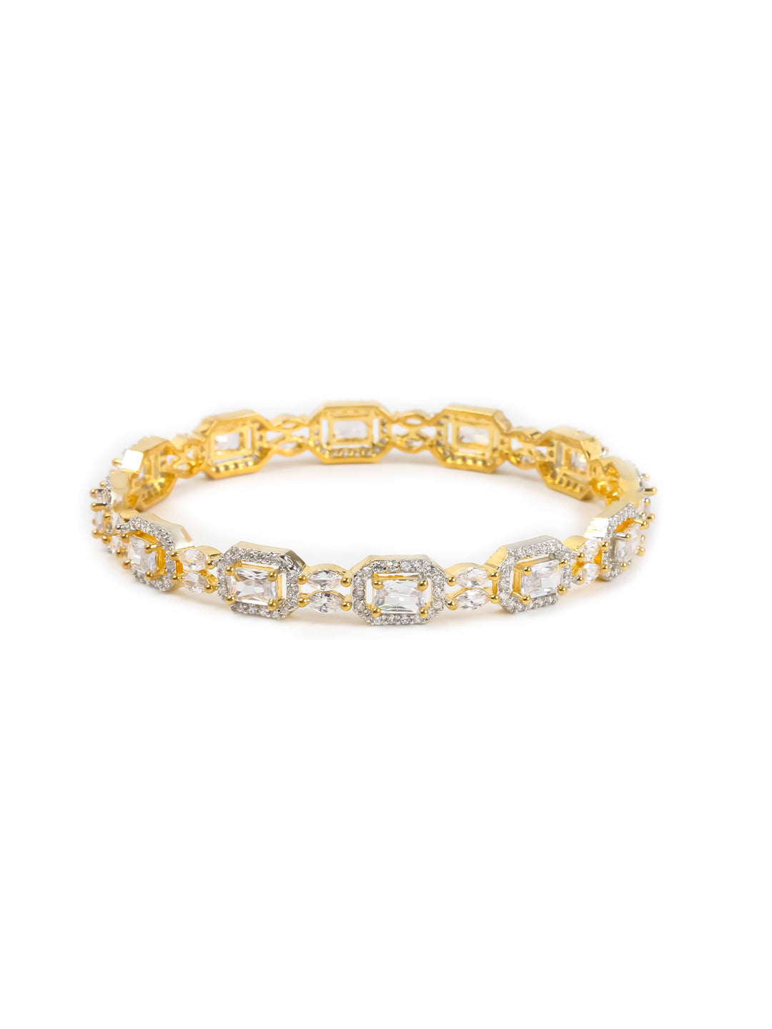 Gold &amp; Silver AD Bangles Set