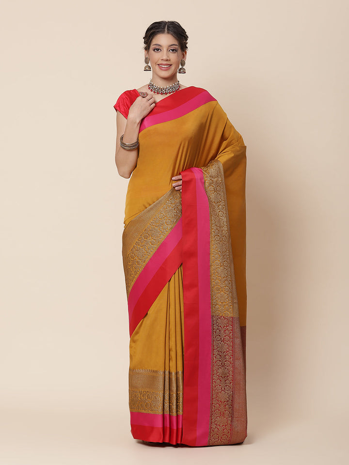 Zari Border Booti Cotton Woven Saree