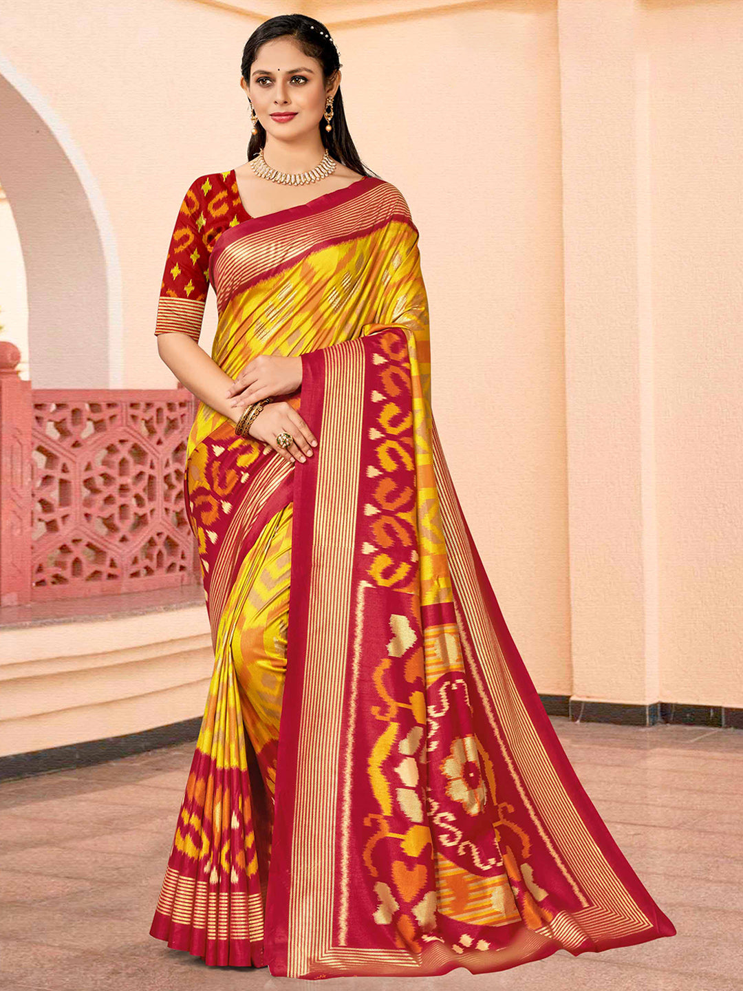 Printed Art Silk Saree