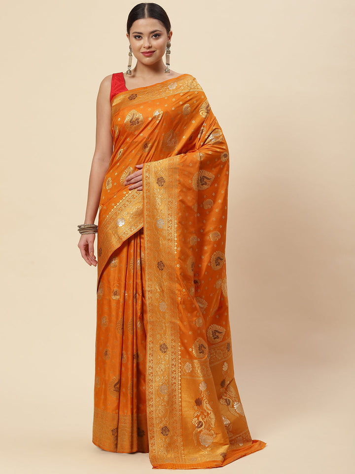 Zari Booti Handloom Woven Saree