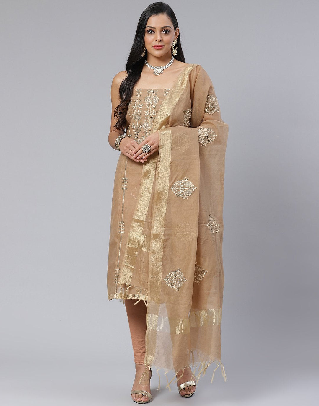 Chanderi Suit Set
