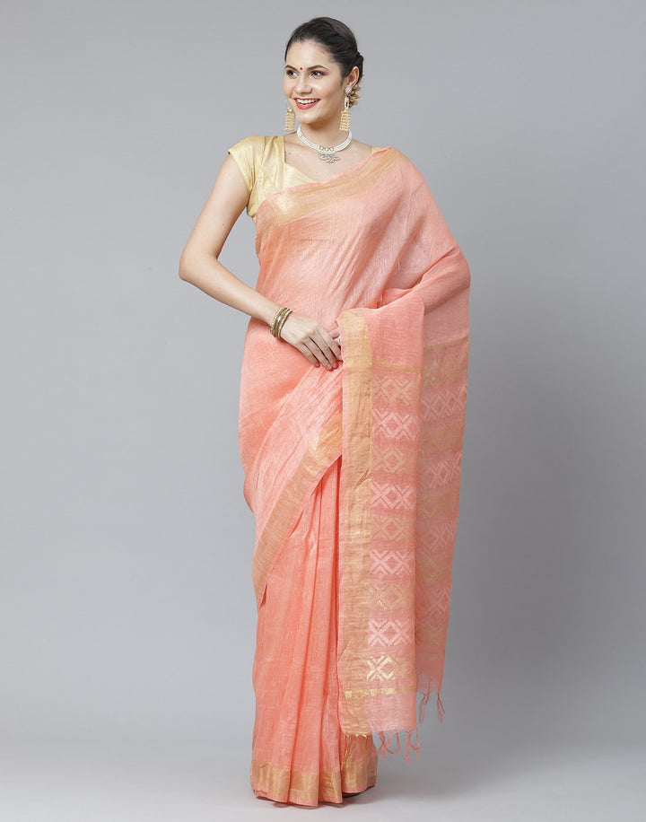 Cotton Linen Saree