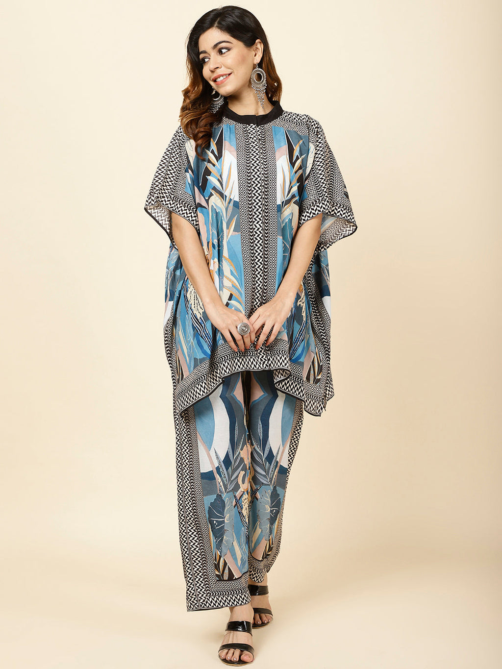 Printed Muslin Kurti With Pants