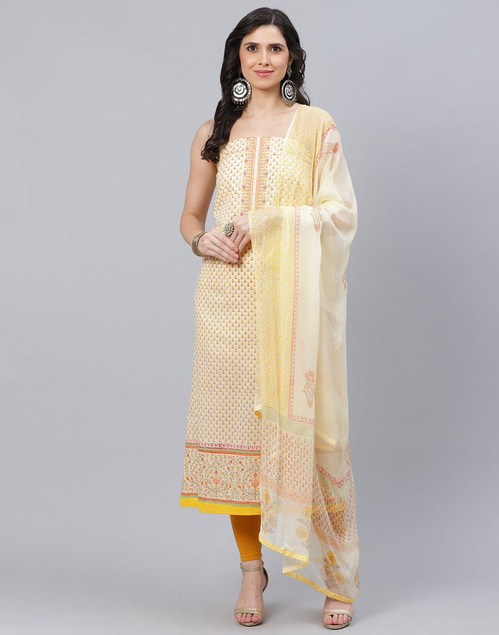 Cotton Embroidered Suit piece