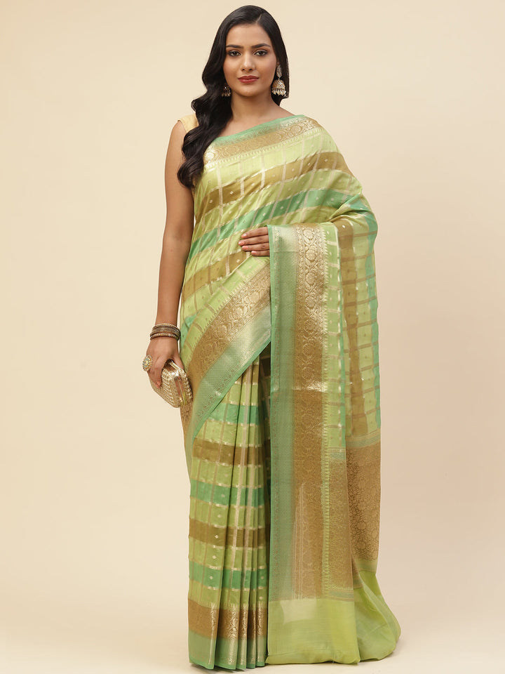 Zari Jaal Cotton Woven Saree