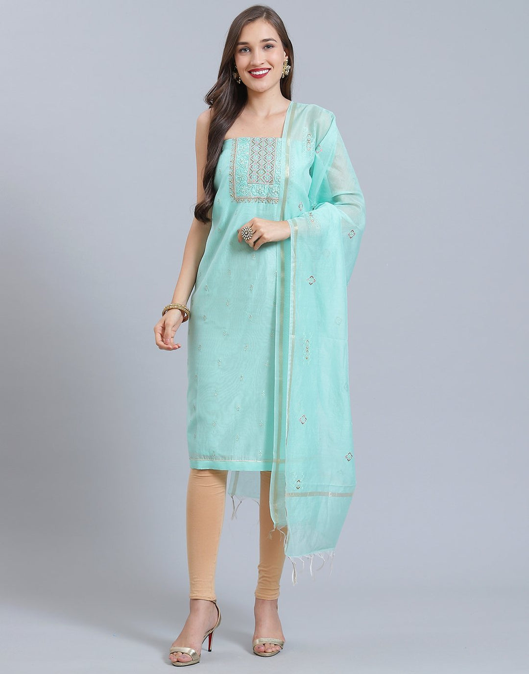 Chanderi Suit Set