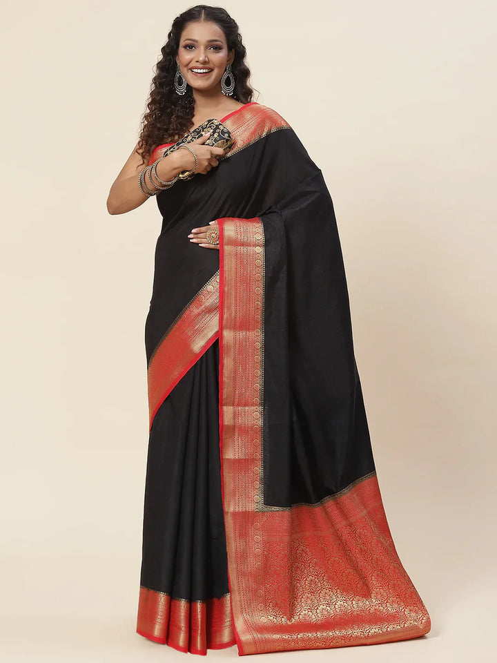 Zari Jaal Handloom Woven Saree