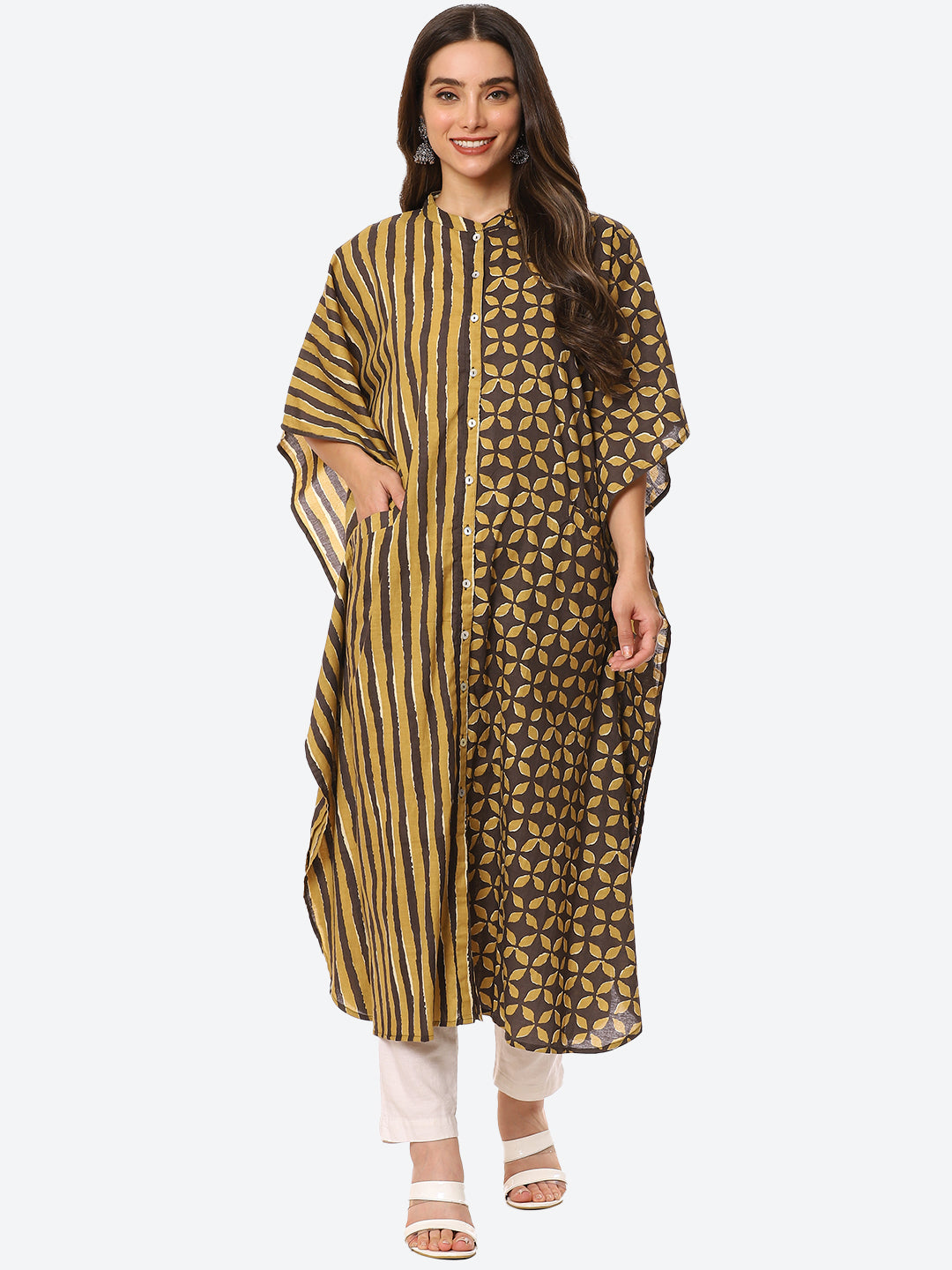 Printed Cotton Kaftan Kurta