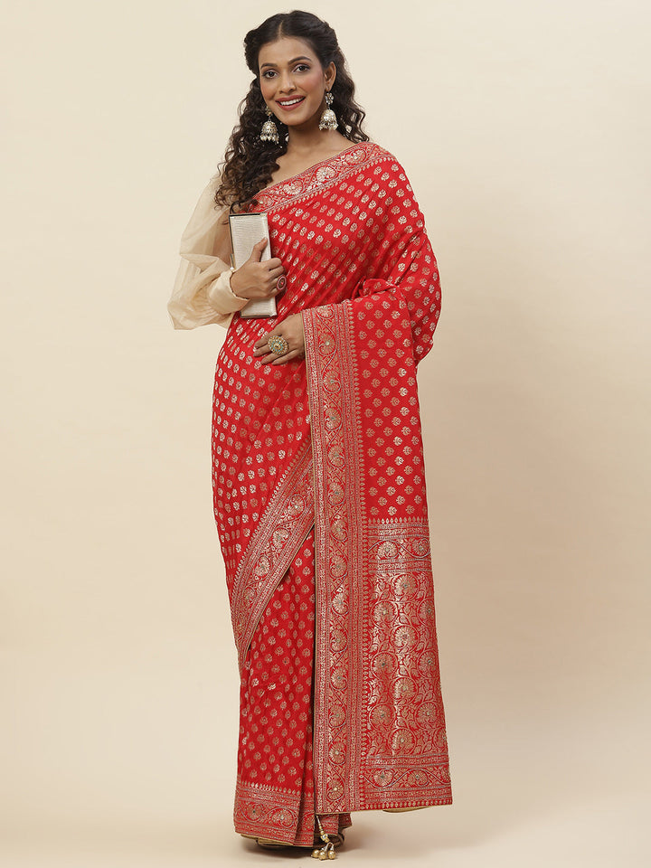 Embroidered Banarsi Saree