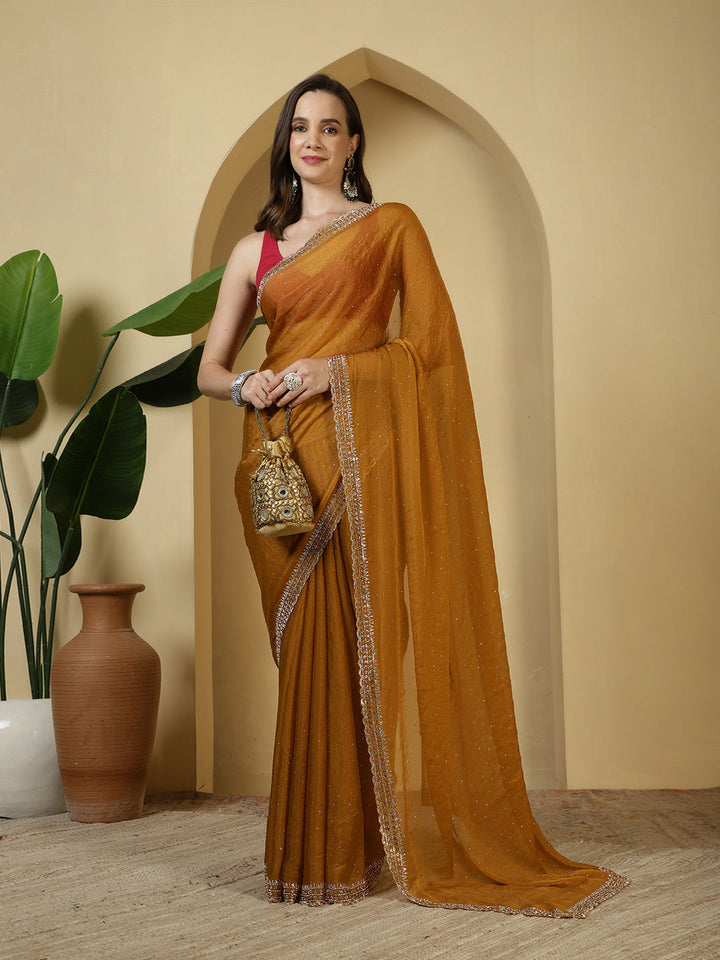 Sequence Work Georgette Saree