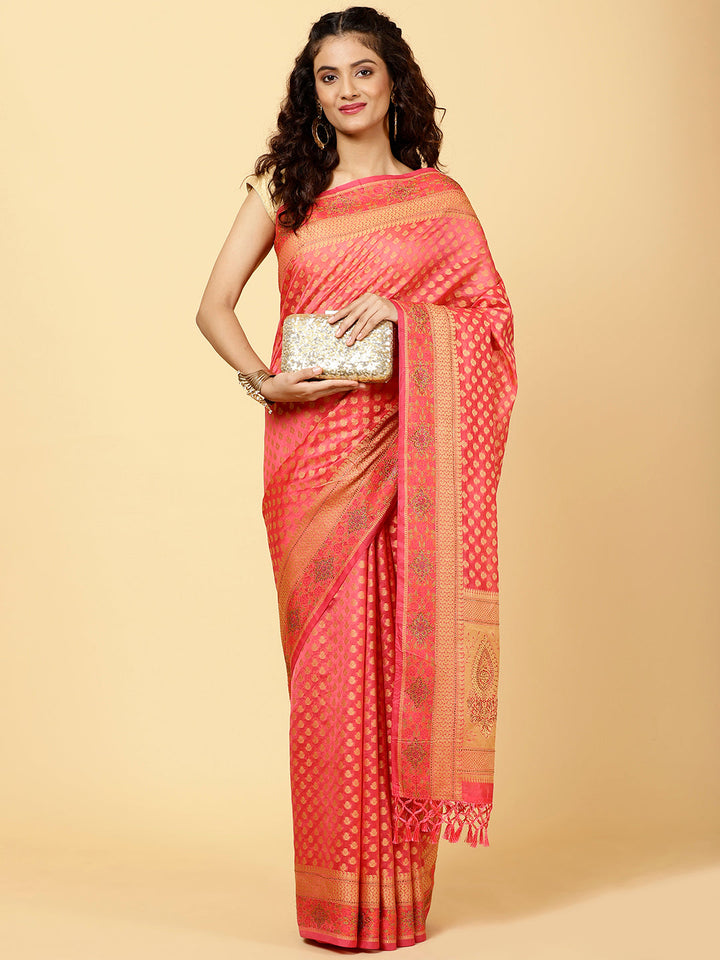 Woven Booti Cotton Saree