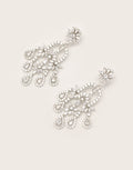 Gold Plated Earrings Embellished With Diamond Stone