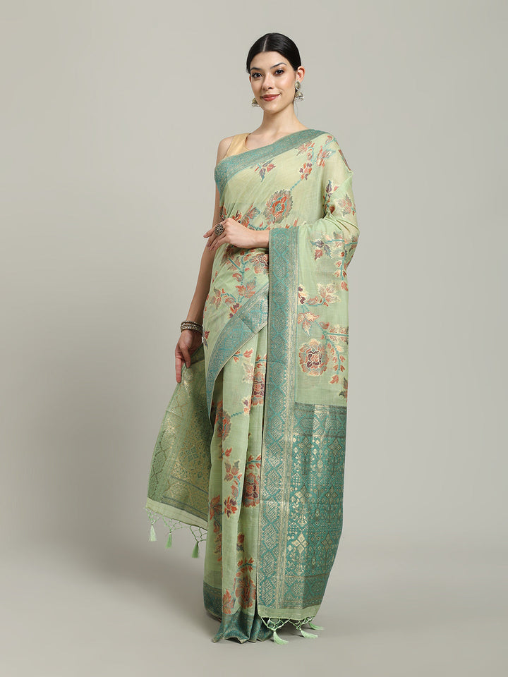 Zari Jaal Art Silk Woven Saree
