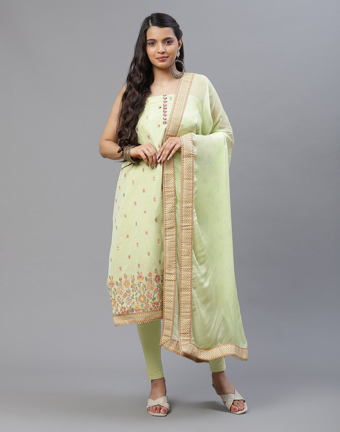 Cotton Embroidered Suit piece