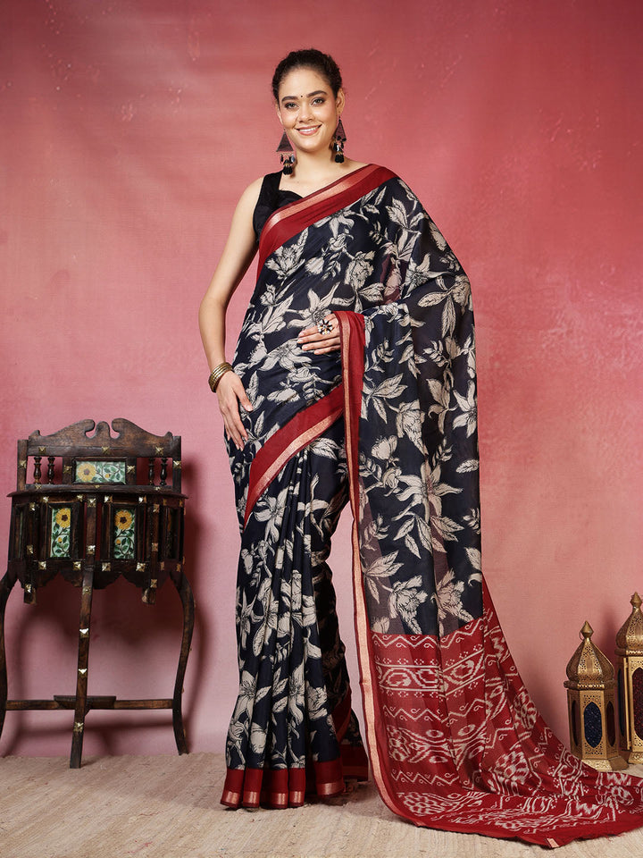 Plain Art Silk Saree
